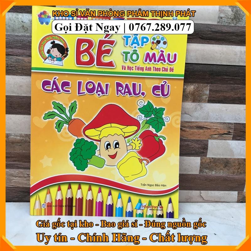 Bé tập tô màu theo các chủ đề