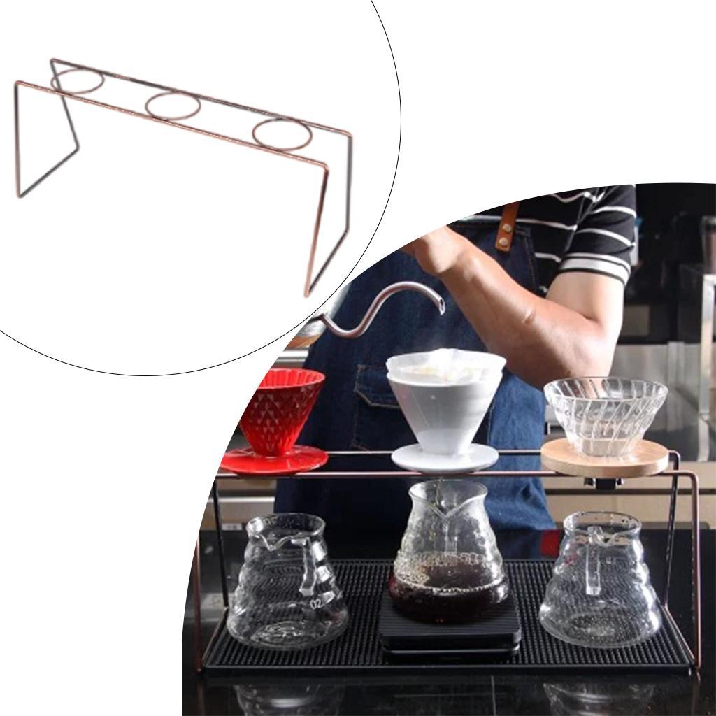 Stainless Steel Coffee Dripper Stand Household Three Hole +Two Hole