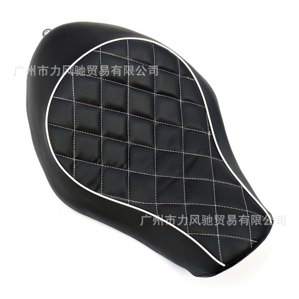 Phong cách mới nhất phù hợp với Harley 883 XL1200 X48 đệm trước sửa đổi túi ghế đôi kim cương vuông thanh ngang thanh dọc