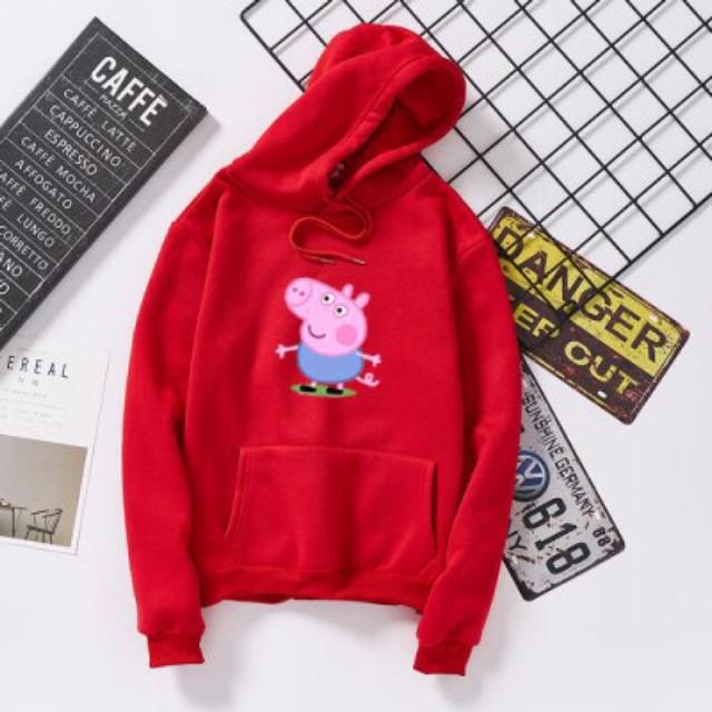 Áo hoodie nam nữ heo peppa mẫu 3 có bigsize