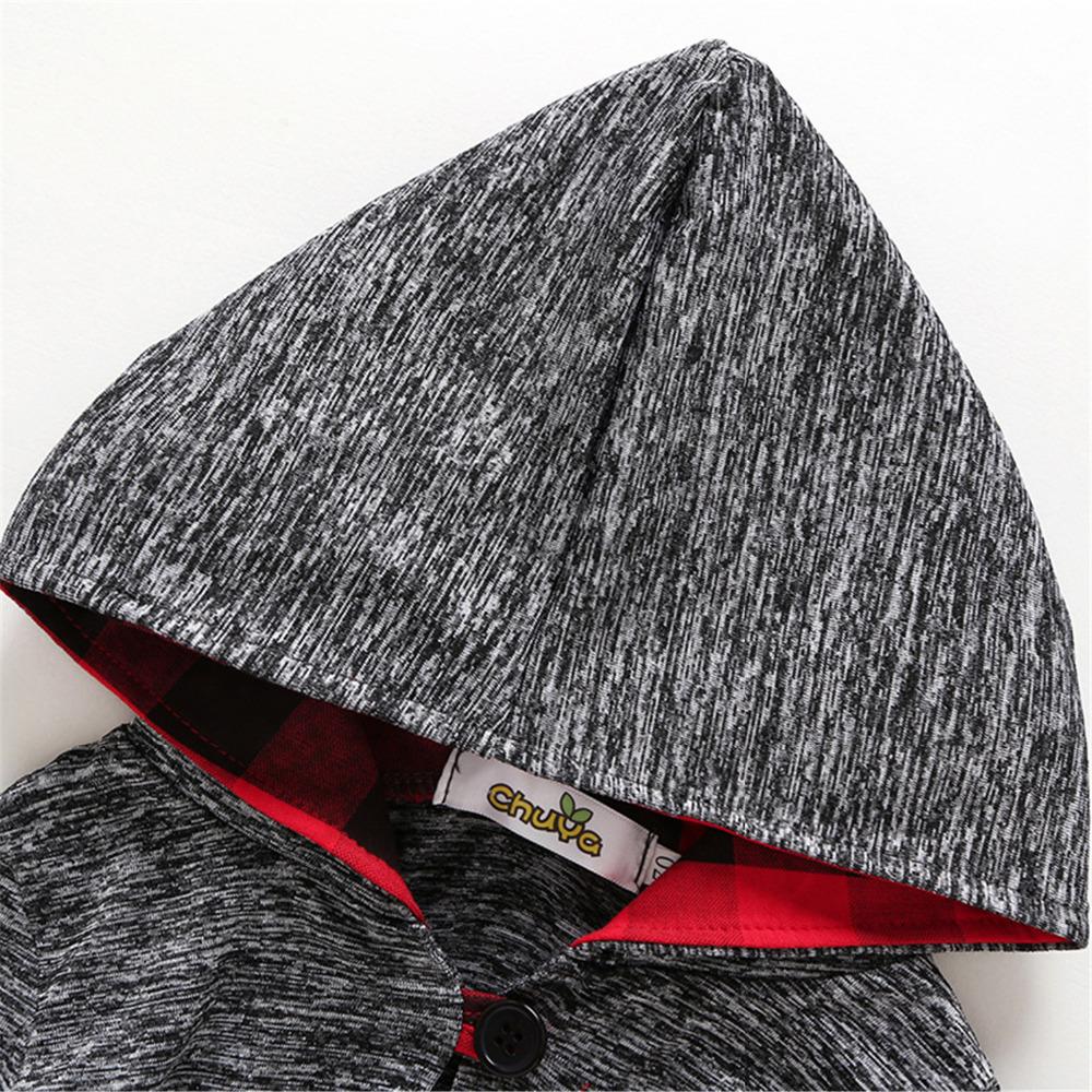 Tập Đi Cho Bé Gái Bé Trai Bộ Quần Áo Dài Tay Kẻ Sọc Đỏ Có Mũ Áo Thun Cổ Áo Có Túi Cách Mặc Quần Áo Cho Trẻ Sơ Sinh Phù Hợp Với