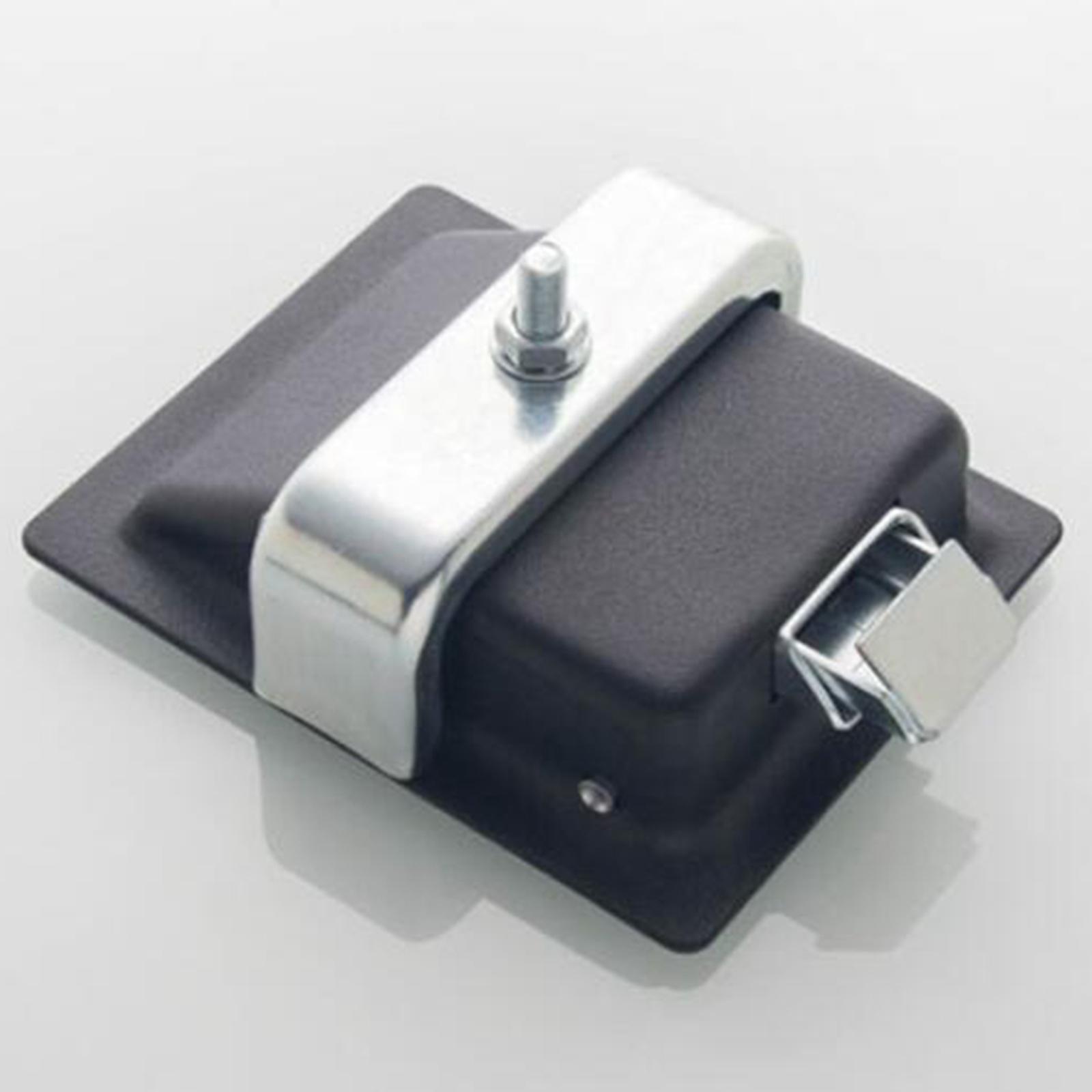 Travel Trailer Lock, Stainless Steel Flush Mount Handle Latch Door Lock for Trucks, Tool Boxes, with 2 Keys