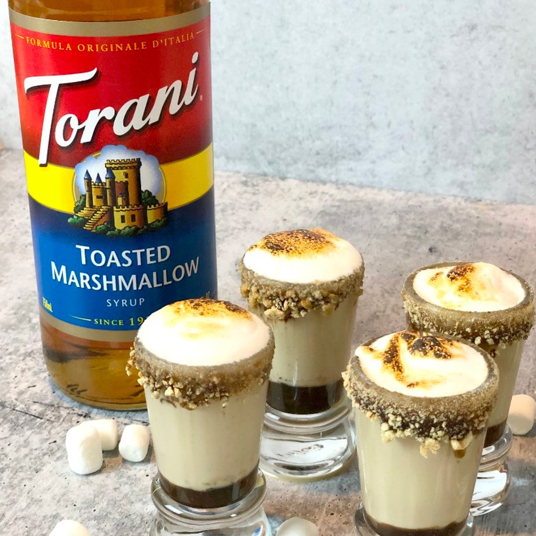 Siro Pha Chế Vị Kẹo Dẻo Nướng Torani Classic Toasted Marshmallow Syrup 750ml Mỹ