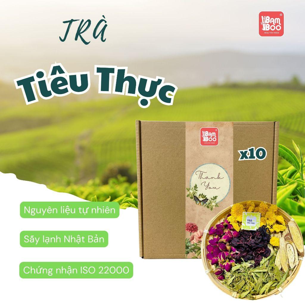 Trà tiêu thực tiêu độc Bamboo -  mát gan, trà hoa đẹp da, giữ dáng, lợi tiêu hóa