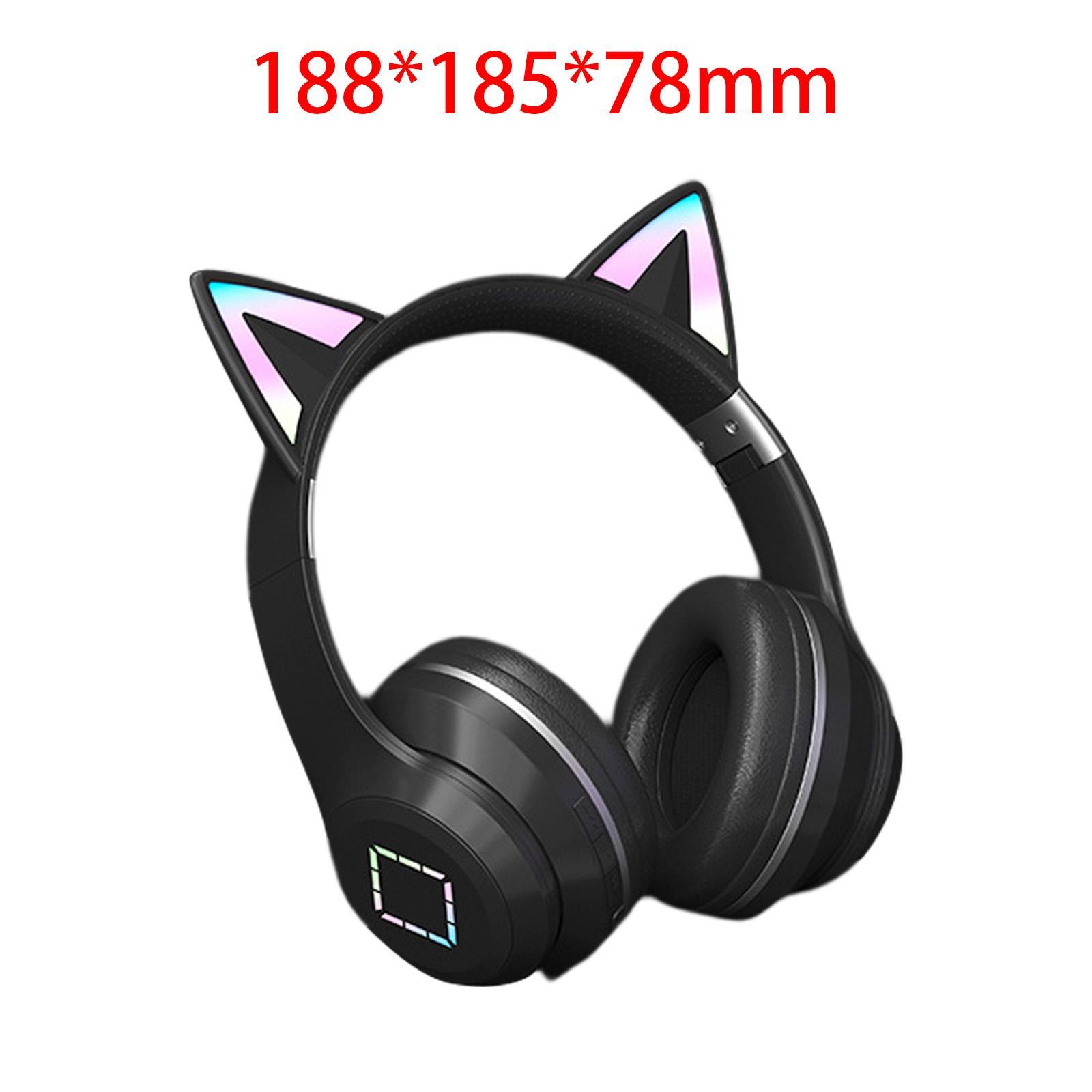Over Ear Headphones RGB Light Low Latency Volume Control for Online Teaching