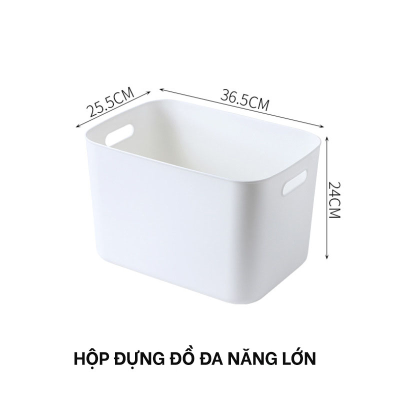 Hộp Đựng Đồ Đa Năng Có Nắp Đậy Chống Bụi, Thiết Kế Phong Cách Nhật Sang Trọng, Tinh Tế-Có Thể Dùng Nắp Để Dựng Đồ Vật Khác