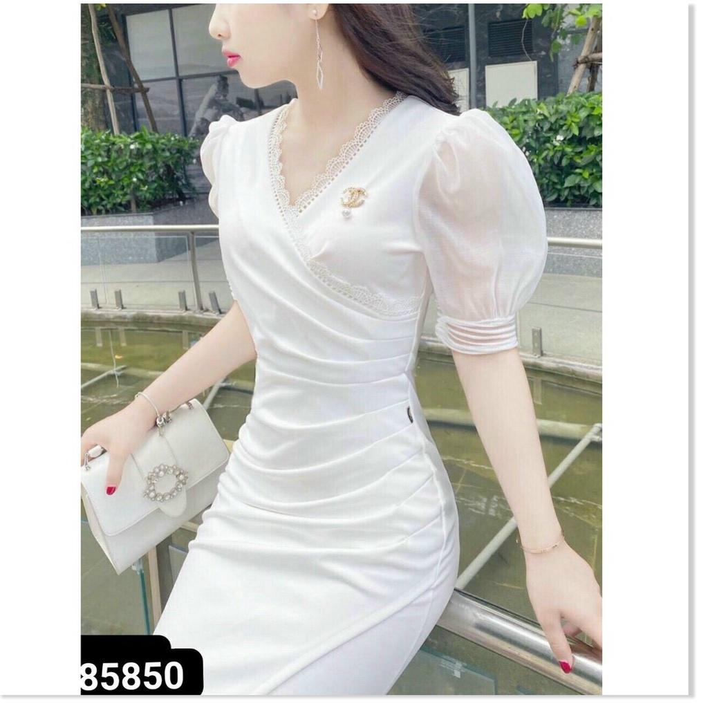ĐẦM BODY UMI TRẮNG SANG TRỌNG XỊN XÒ CHO CÁC QUÝ CÔ NƯƠNG THỜI TRANG KME FASHION