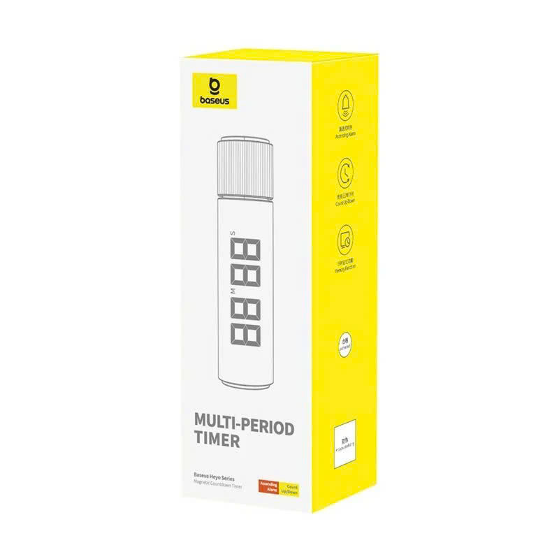 Đồng Hồ Báo Thức Hẹn Giờ Đếm Ngược Màn Hình Kỹ Thuật Số Baseus Heyo Series Magnetic Countdown Timer [ hàng chính hãng ]