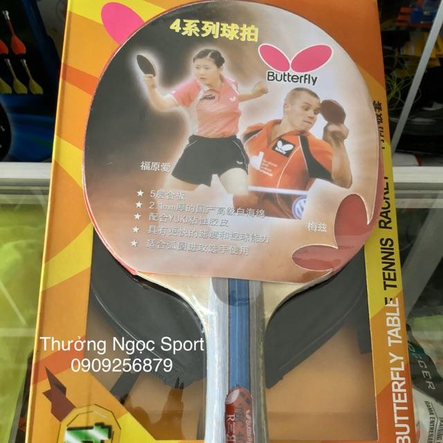 Vợt Bóng Bàn Butterfly 4 Tặng Kèm Bao Đựng Vợt