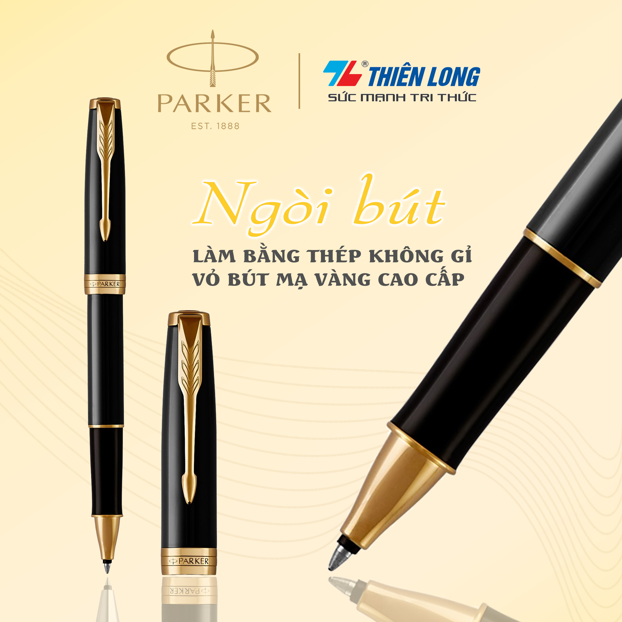 Bút lông bi cao cấp Parker Sonnet X-Black GT TB-1950787