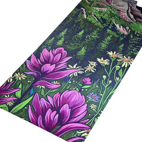 Thảm tập yoga chính hãng Yvonne, Spring Garden (TẶNG KÈM 3 PHẦN QUÀ) dày 6mm, bề mặt nhám, siêu bám, chống trơn trượt, thấm hút mồ hôi, càng nhiều mồ hôi càng bám, dễ vệ sinh, bề đẹp, sang trọng