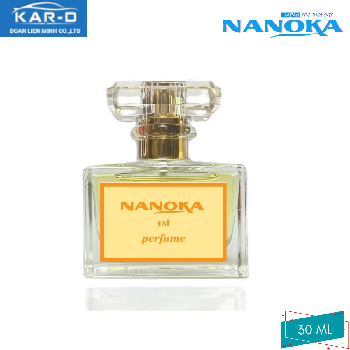 Nước hoa ô tô Nanoka hương ngọt ngào, kháng mùi như hôi, tanh, ẩm mốc,…trên xe ô tô, quần áo, phòng làm việc