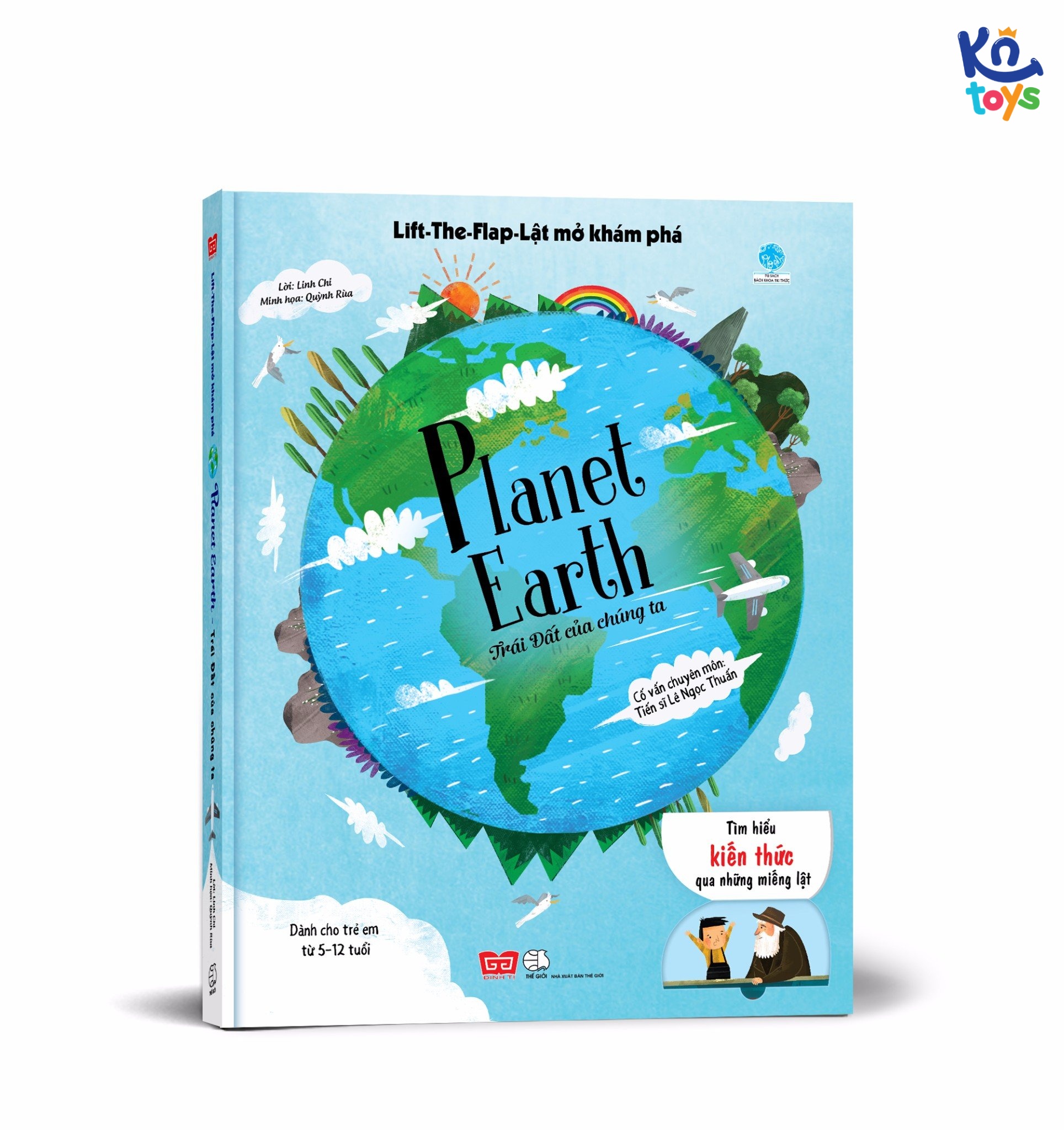 Sách Tương Tác - Lift The Flap Lật Mở Khám Phá Khổ Lớn - 5 - 12 Tuổi Đinh Tị - Planet Earth Trái Đất Của Chúng Ta