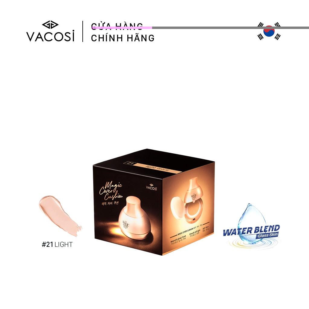 PHẤN NƯỚC CHE PHỦ CĂNG MIN VACOSI MAGIC COVER CUSHION SPF50++ TẶNG KÈM LÕI