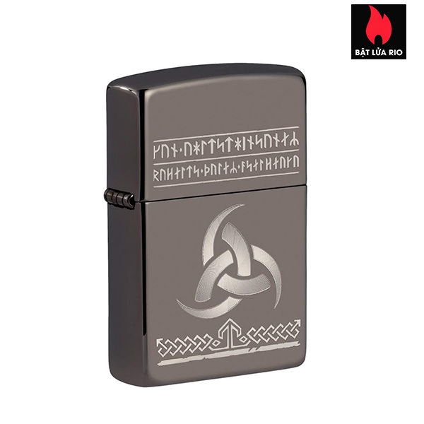 Bật Lửa Zippo 49302 – Zippo Odin Design Black Ice