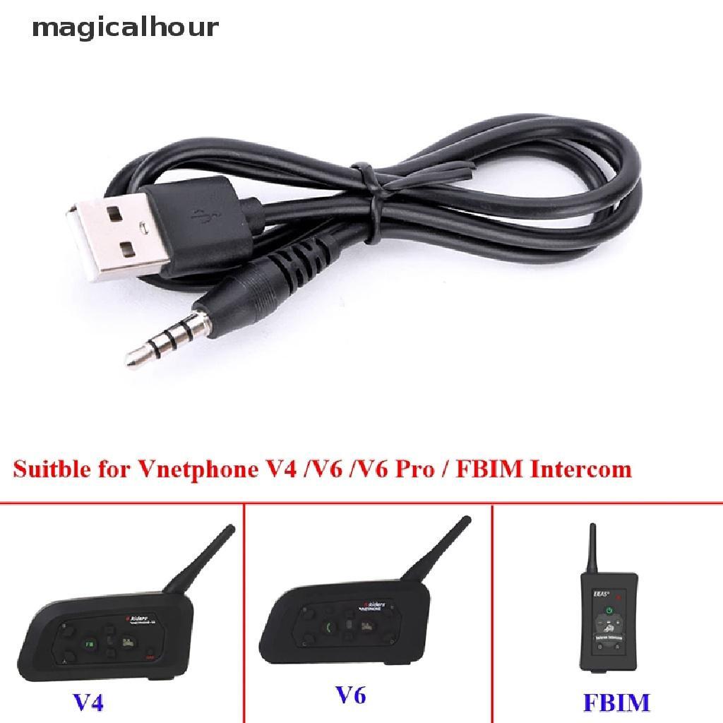 1 Tai Nghe Liên Lạc Điện Đàm Có Dây Sạc USB Cho V6 V4 * Mới