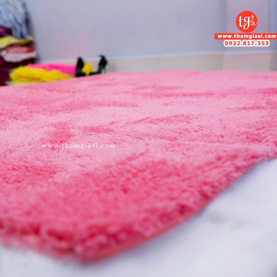 Thảm Lông Cừu Màu Hồng | Thảm Trang Trí Phòng Khách - Phòng Ngủ - Thảm Trải Sofa - Thảm Dành Cho Bé