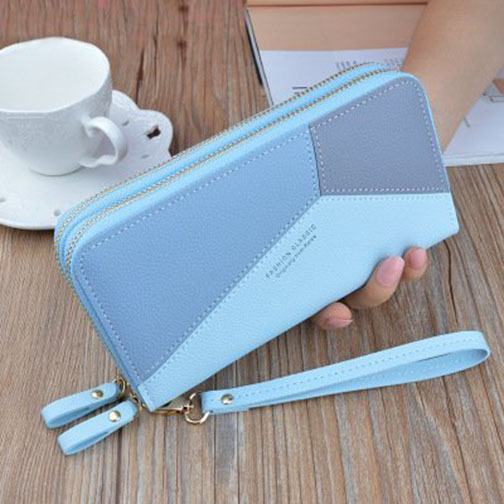 Ví nữ dài 2 ngăn kéo phối màu đẹp thời trang nhiều ngăn tiện dụng TK0090