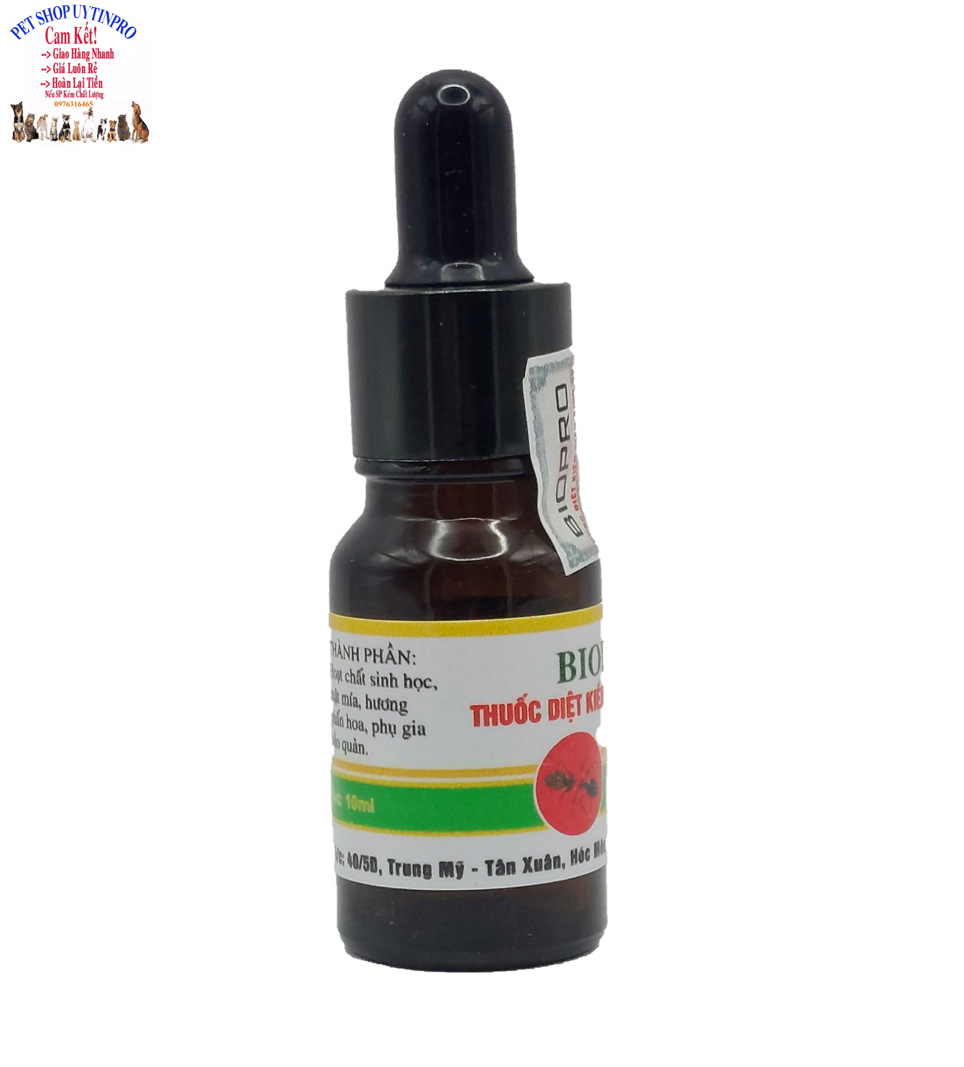 Thuốc diệt kiến gián sinh học BioPro Chai 10ml Dạng nhỏ giọt đậm đặc Giúp diệt sạch kiến gián tận gốc