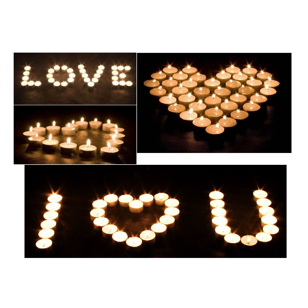 Combo 1 set gồm 100 Nến Tealight trang trí tỏ tình sinh nhật