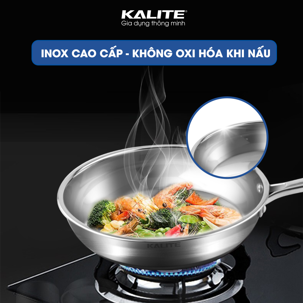 Bộ nồi chảo 5 món Kalite KL 339, chất liệu inox 304, hàng Thái Lan bảo hành 3 năm, hàng chính hãng