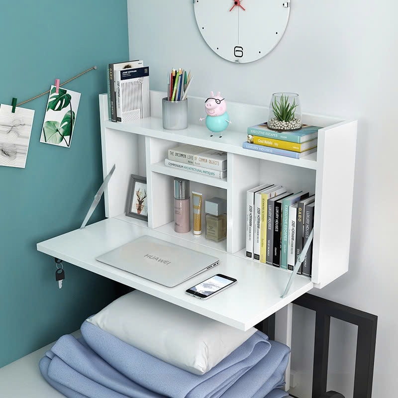 Bàn Treo Tường Gấp Gọn, Bàn Học Xếp Gọn, Bàn Làm Việc Treo Tường Có Khóa