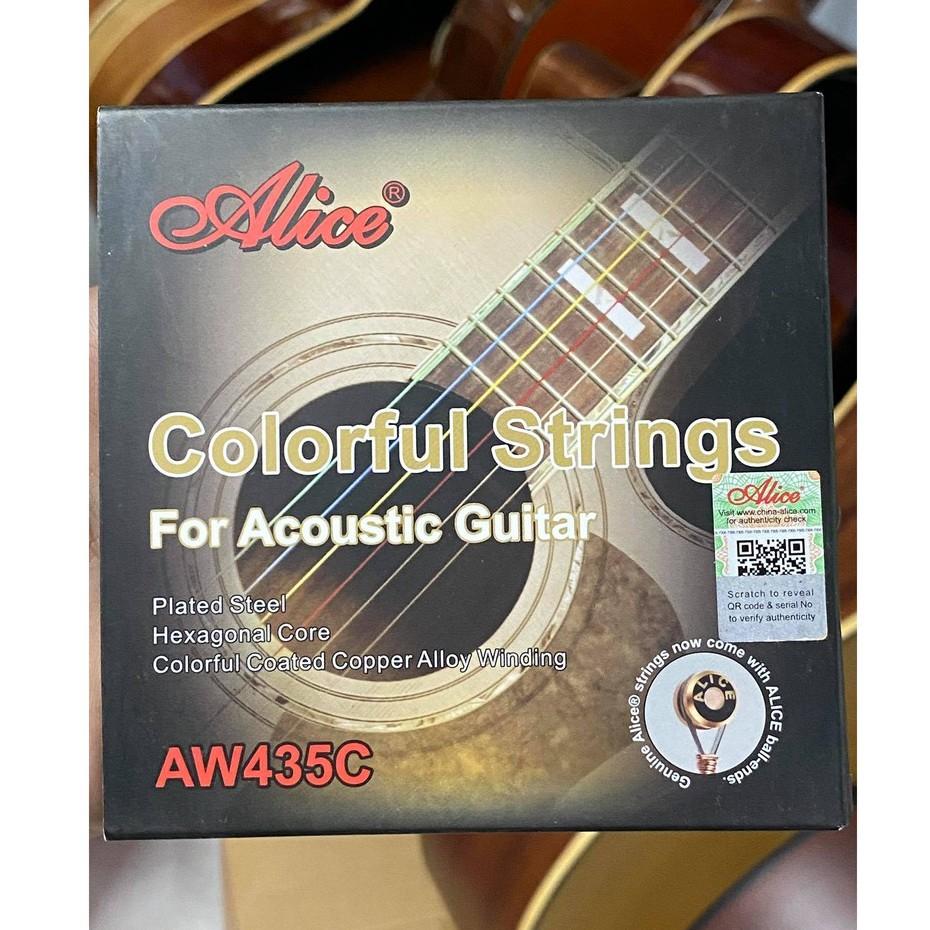 Dây Đàn Guitar Acoustic Màu Sắc Cá Tính AW435C