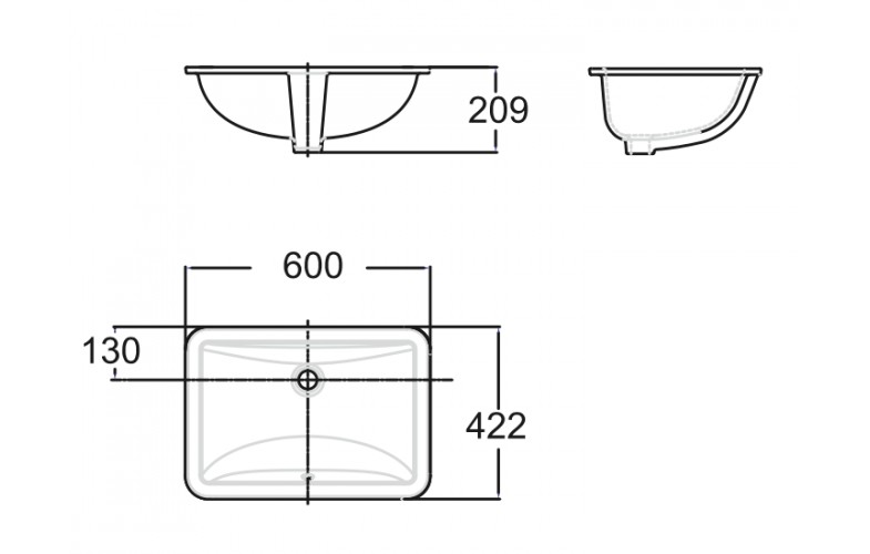 Chậu Rửa Âm Bàn American Standard Ventuno WP-0440