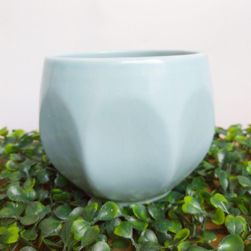 Chậu sứ hình tròn, bóng múi trồng cây, tiểu cảnh, sen đá, xương rồng