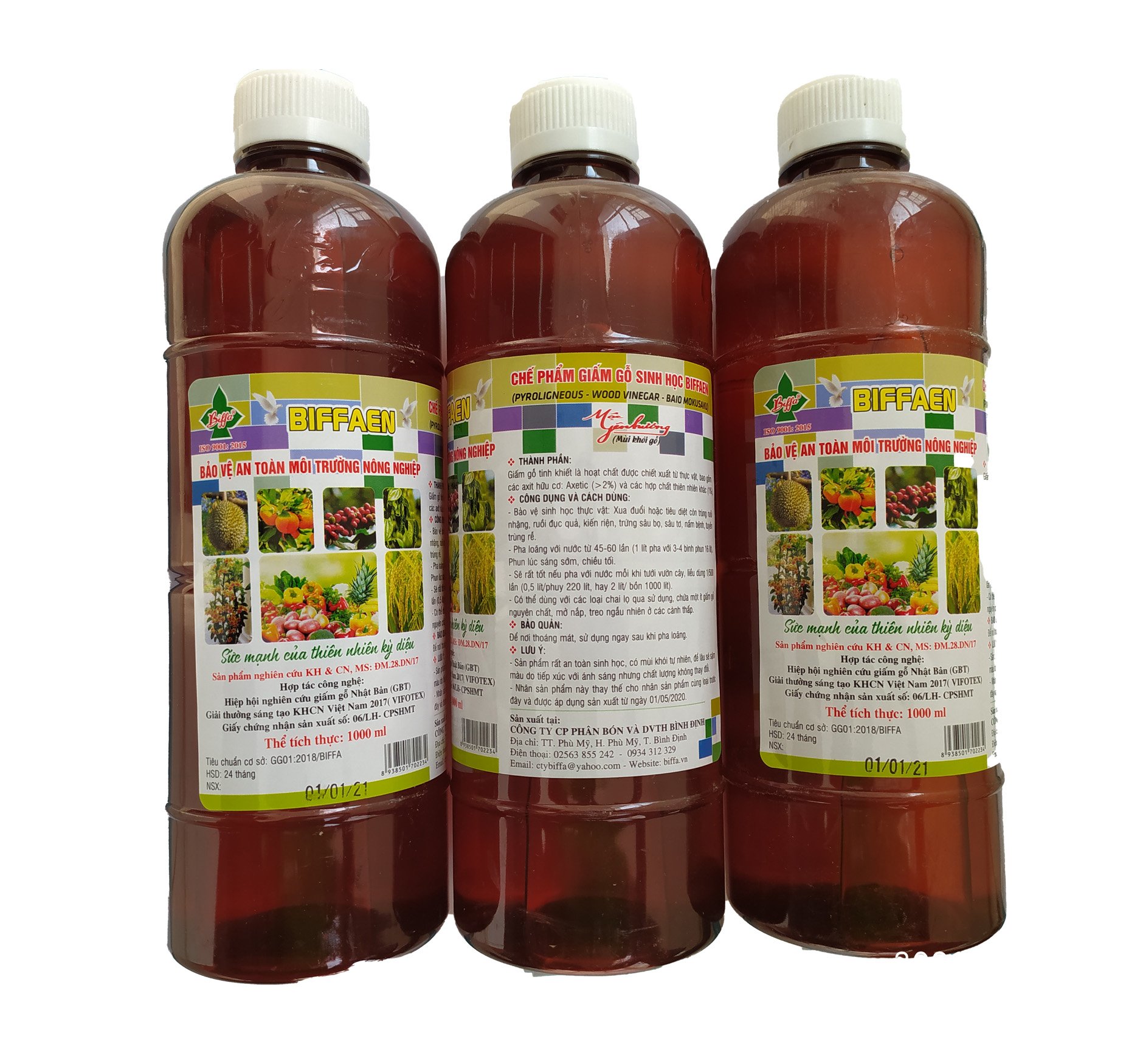 Giấm gỗ nguyên chất Biffaen, dùng xua đuổi côn trùng, bọ trĩ, vệ sinh nhà nuôi chim yến