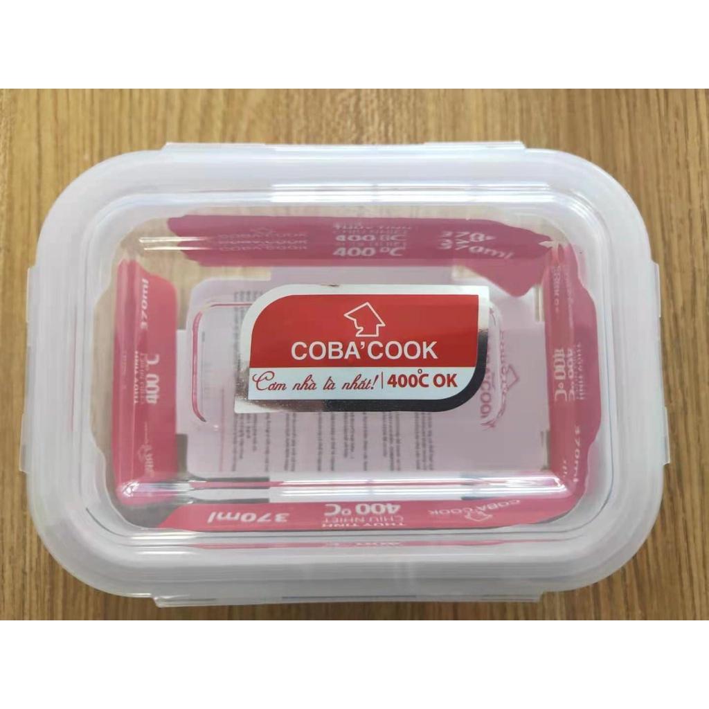 Hộp thủy tinh chịu nhiệt COBA'COOK hình chữ nhật dung tích 1041ml- CBHL1041