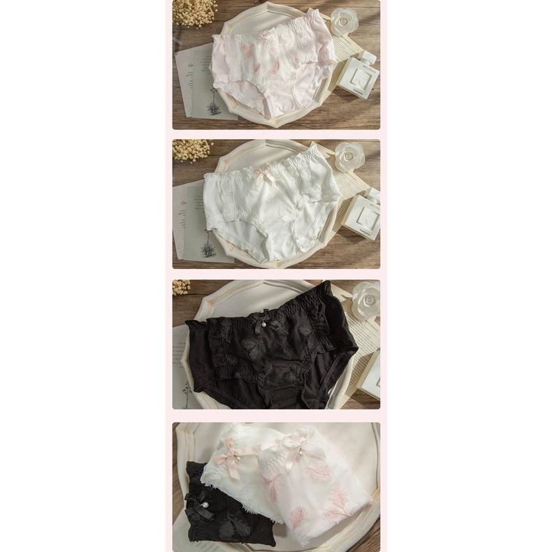 Quần Lót Nữ Cotton Kháng Khuẩn Phủ Ren Thêu Xuất Đông Âu . Hàng Loại Đẹp.