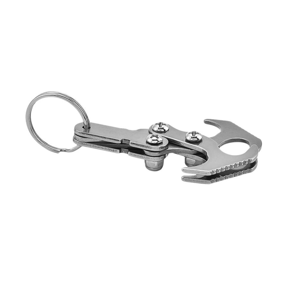 Bộ 2 móc trọng lực và khóa carabiner bằng vật liệu thép không gỉ, Thích hợp cho cắm trại,