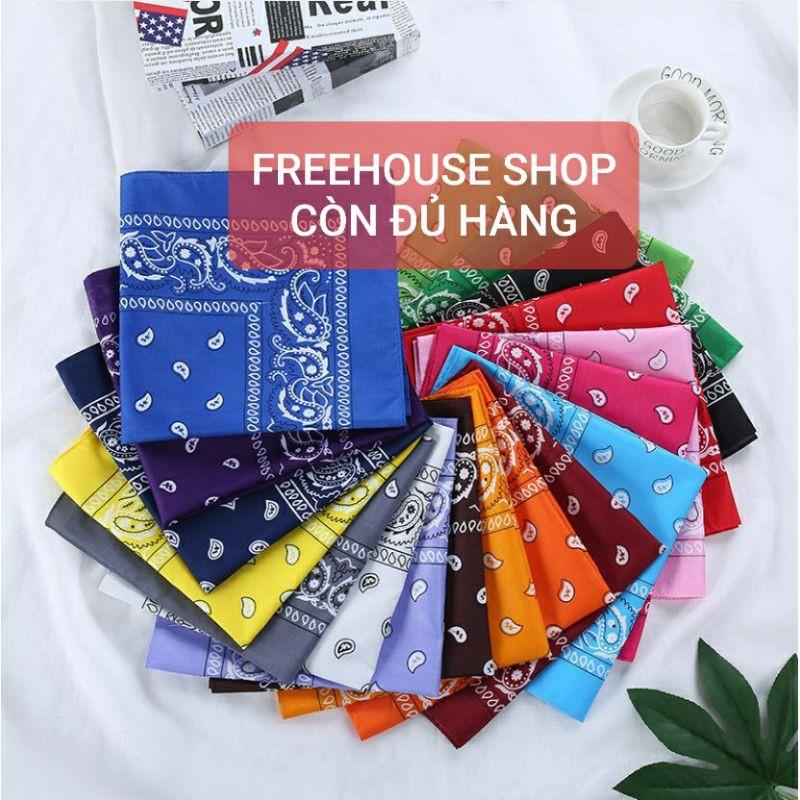 Khăn bandana turban vuông thời trang hàn quốc siêu nhiều màu tăng thêm điểm nhấn đầy tinh tế - Đỏ đô