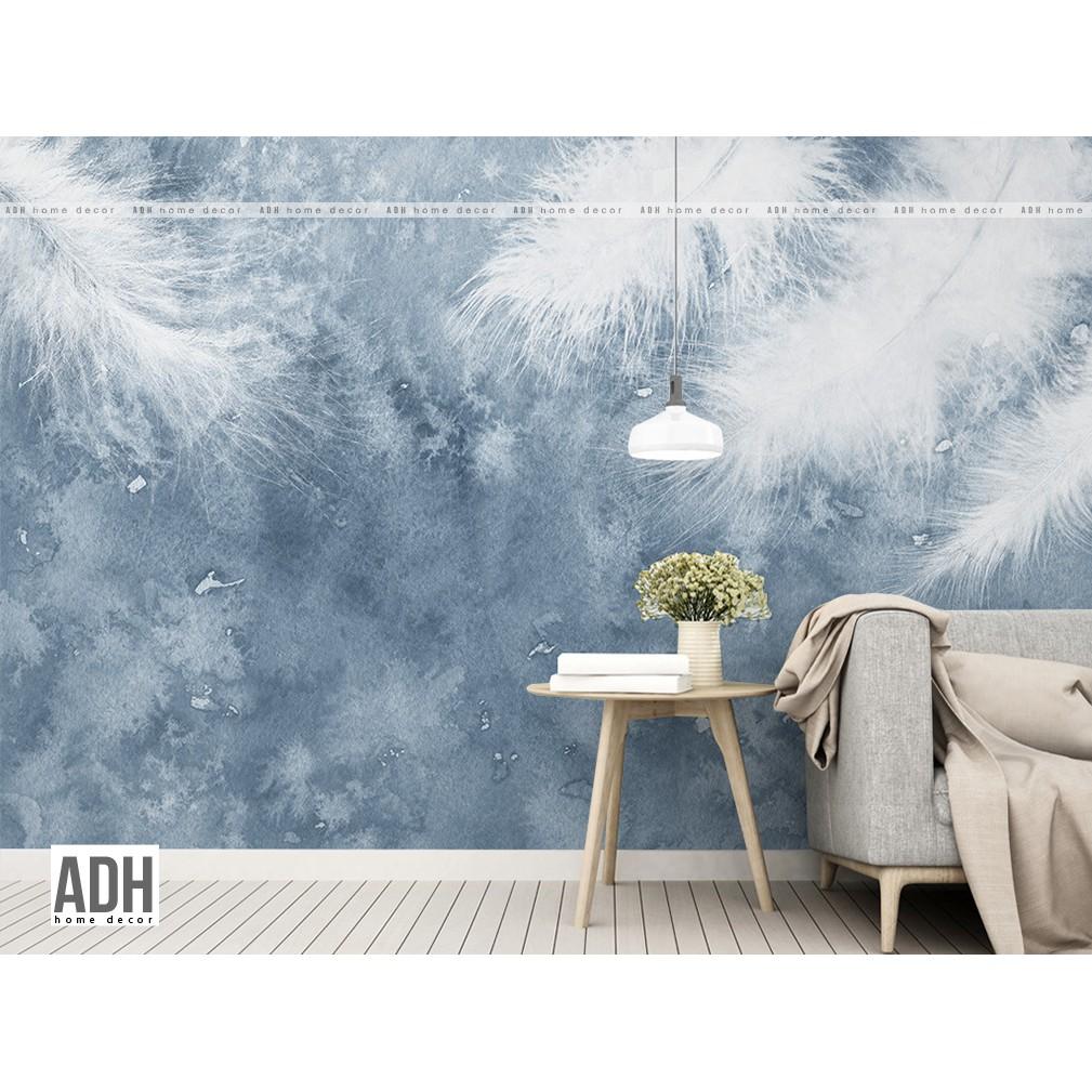 Tranh dán tường canvas hình lá ADHW022