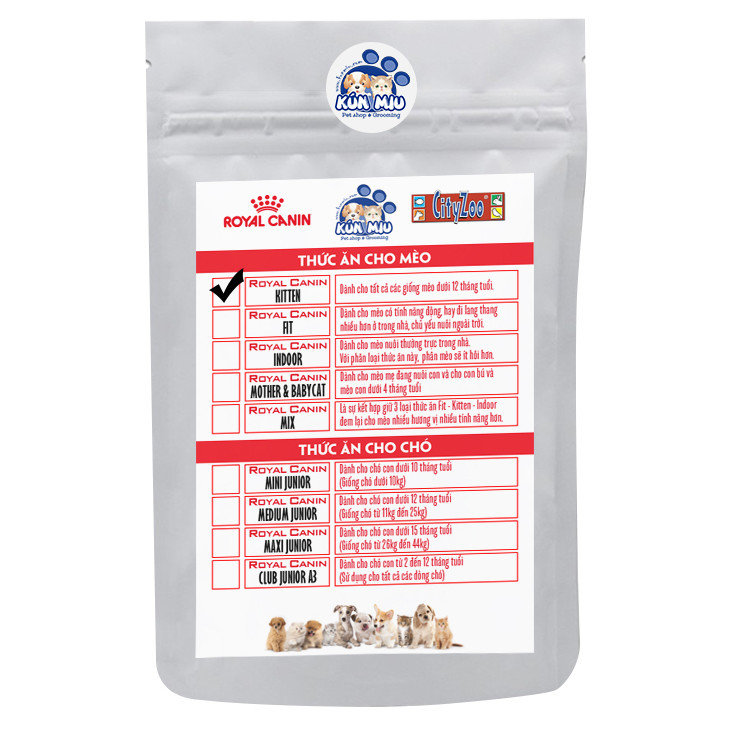 Thức Ăn Cho Mèo Con Royal Canin Kitten (1kg Chia)