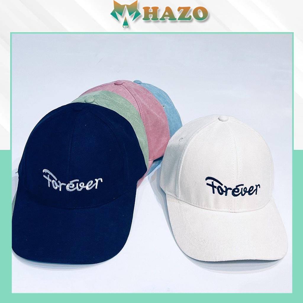 Mũ lưỡi trai Nón kết thêu chữ FOREVER Fashion 390 phong cách Ulzzang form unisex nam nữ