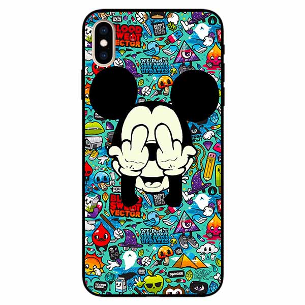 Ốp lưng in cho Iphone X/ Xs Mẫu Chuột Che Mắt