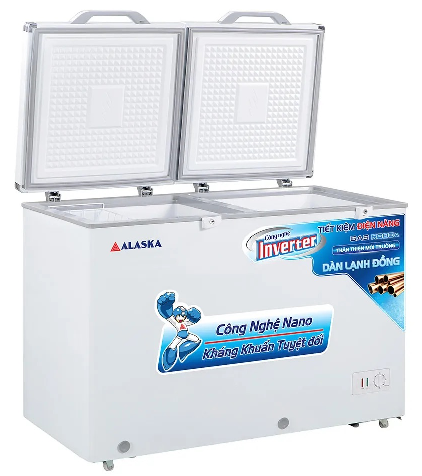 TỦ ĐÔNG MÁT INVERTER ALASKA 500 LÍT BCD-5068CI - hàng chính hãng