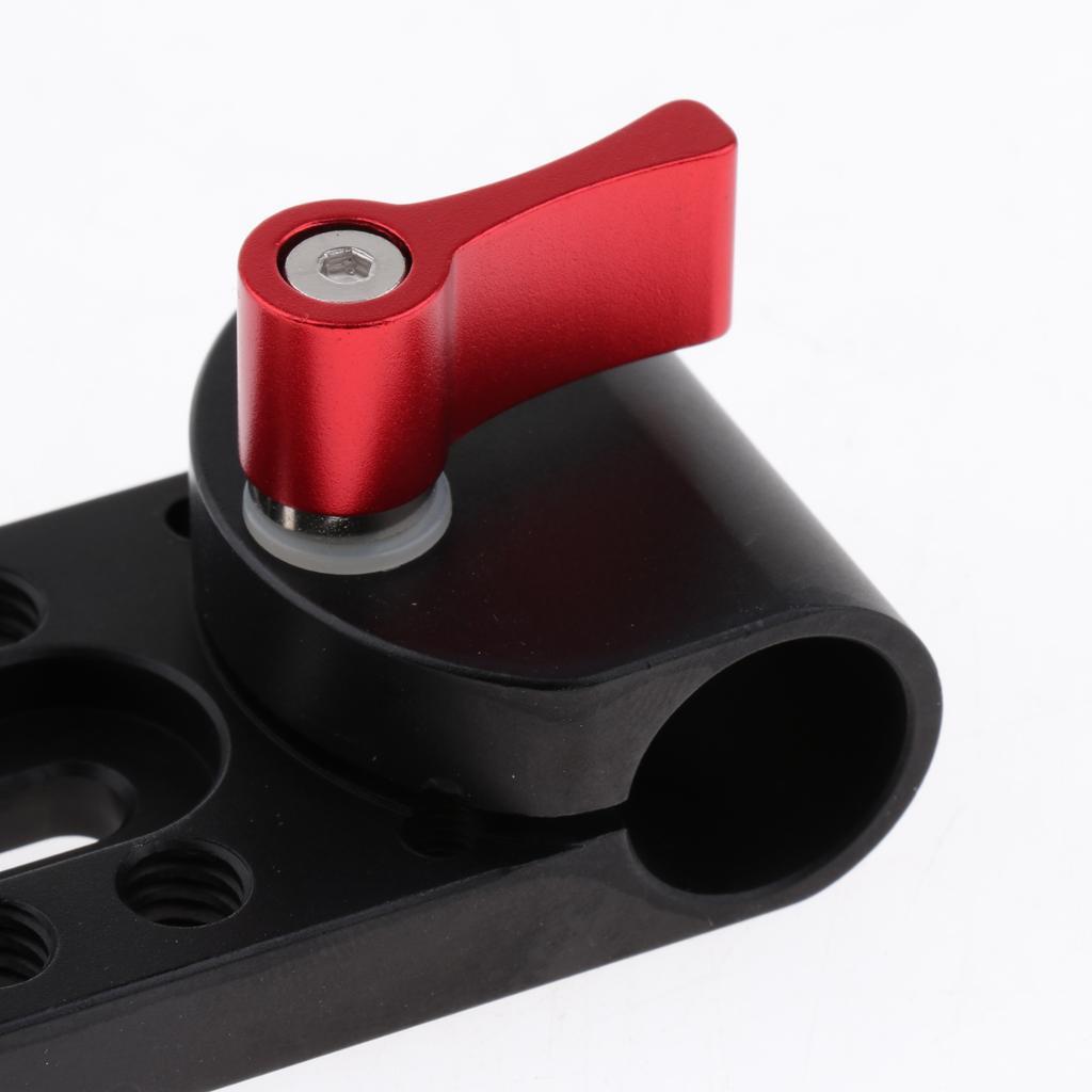 Porous Holder Clamp Mount for 15mm Rods Support Rail Follow Focus Rig DSLR