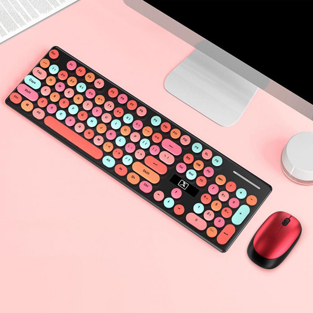Bàn Phím Bluetooth Không Dây Mini Tròn Nút Bàn Phím Chơi Game Cho Macbook PC Game Thủ Laptop iPad Máy Tính Bảng Máy Tính Android Bàn Phím