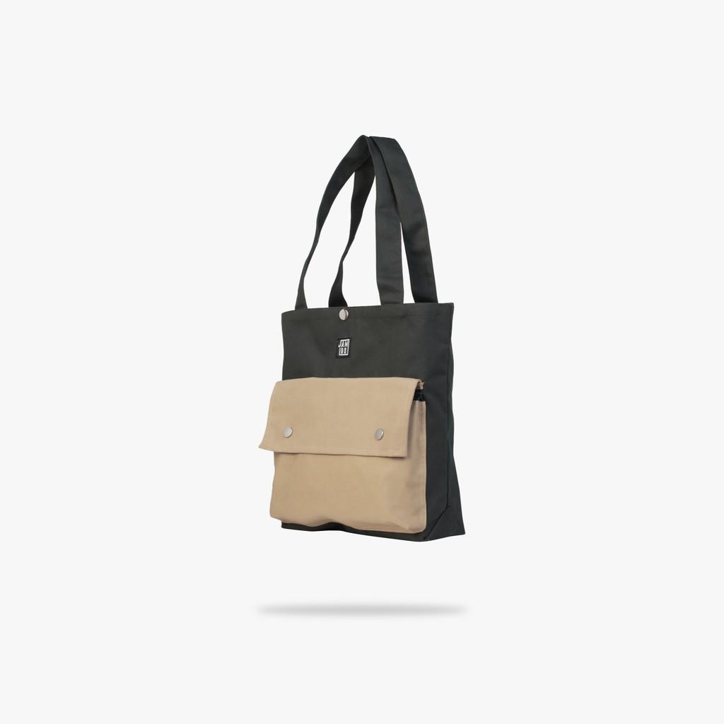 Túi tote thời trang đi học đi làm đi chơi vải canvas có ngăn ngoài - Buddy Tote