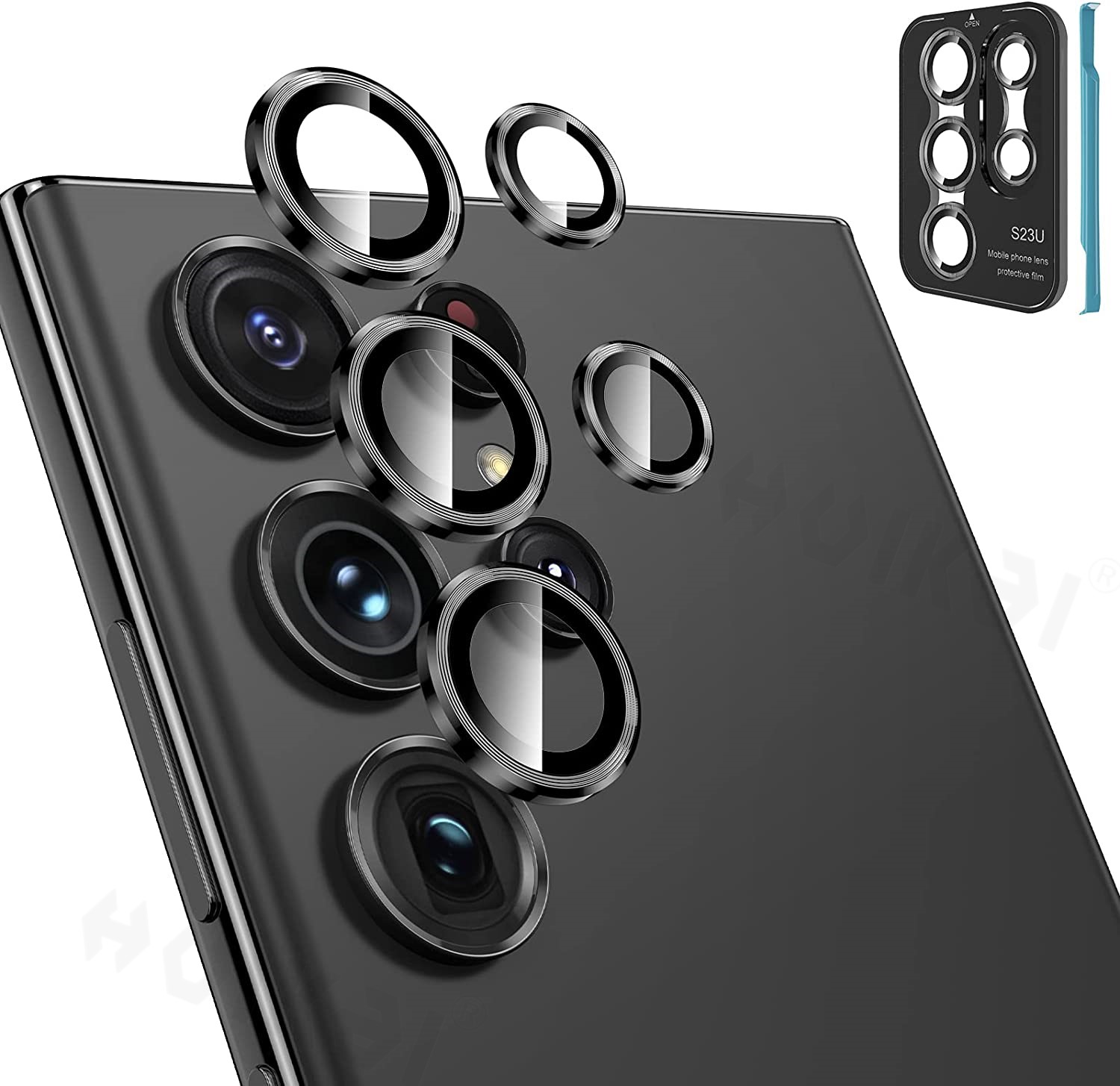 Ốp bảo vệ camera, dán camera cho Samsung Galaxy S23 Ultra cao cấp