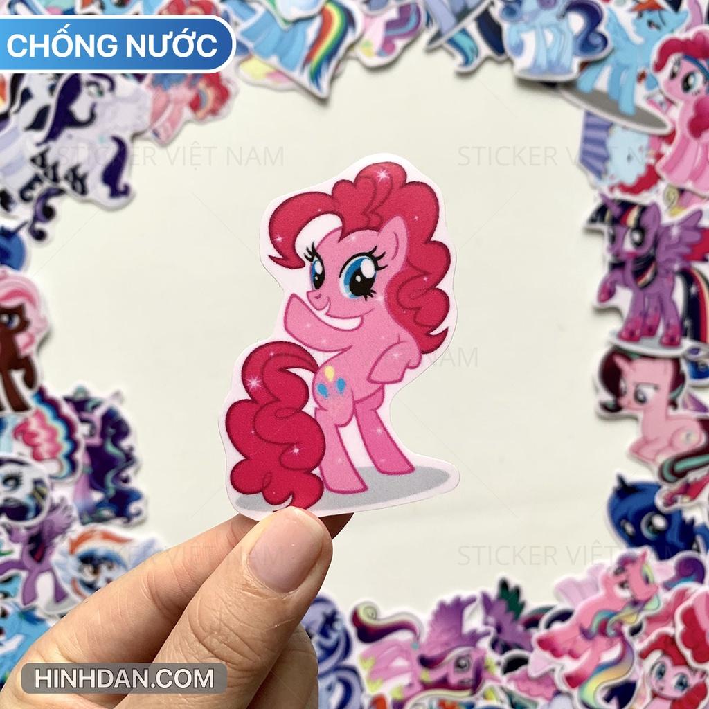 Sticker Ngựa PONY - Dán Trang Trí - Chất Liệu PVC Cán Màng Chất Lượng Cao Chống Nước, Chống Nắng, Không Bong Tróc Phai Màu