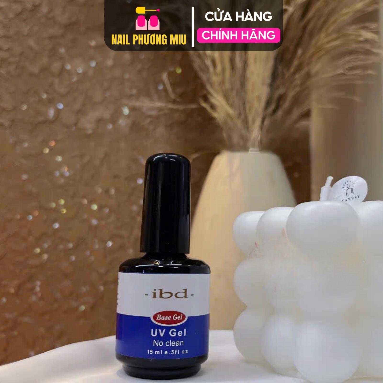 Base IBD Cao Cấp Uv Gel No Clean 15ml Siêu Liên Kết Gel Đắp Móng, Sơn Gel Trong Suốt, Sánh Vừa Phải, Bền Màu Bóng Làm Nail Nữ Women