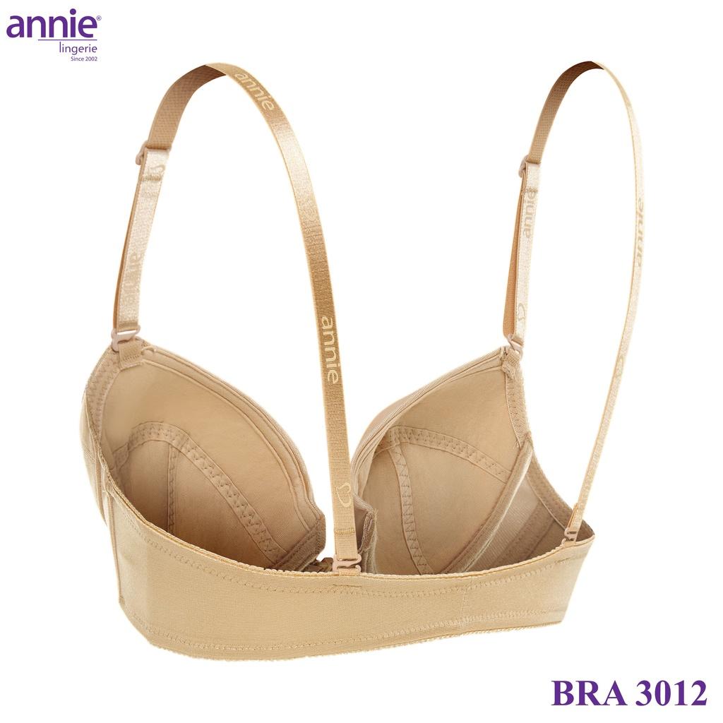 Áo Ngực trơn cao cấp mút mỏng siêu nhẹ annie bra 3012 cài trước, ôm trọn ngực, không cộm phù hợp mặc công sở, đi học.