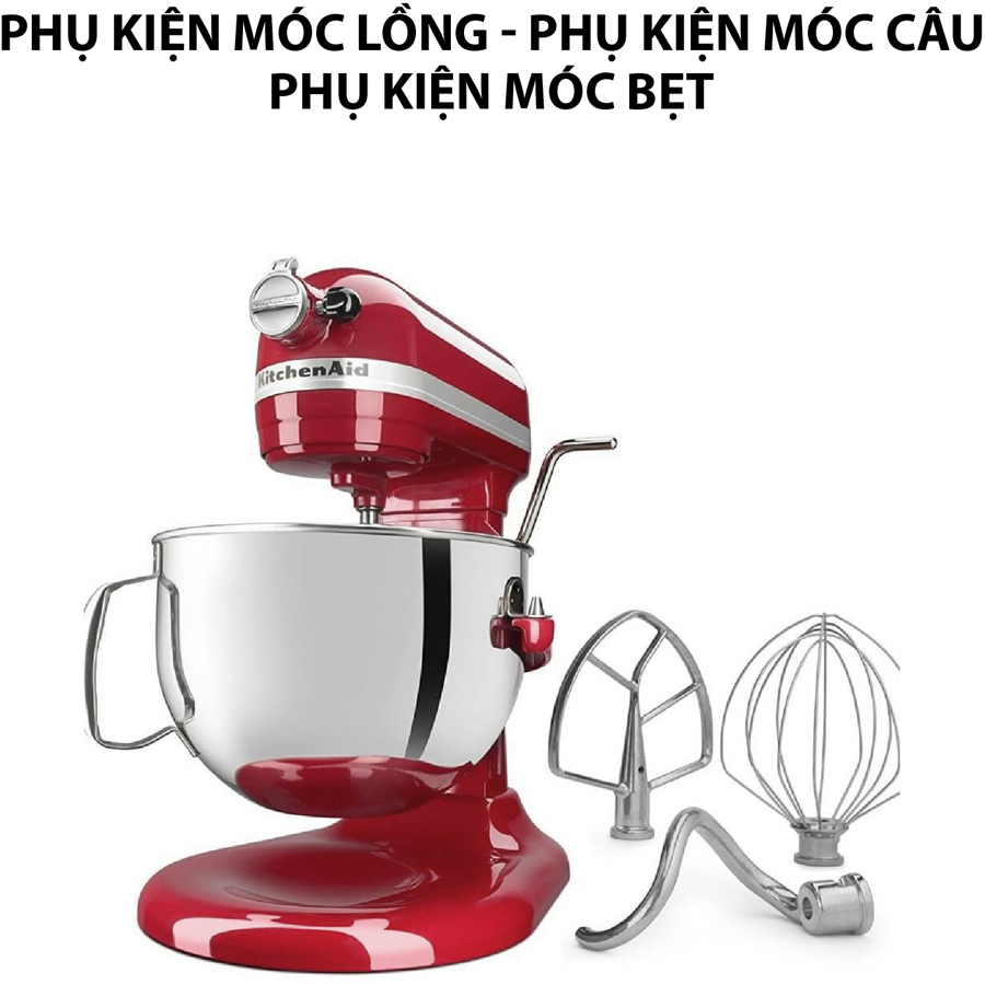 Máy Trộn Bát Nâng Heavy Duty KitchenAid 5KPM5EER (4.8L) - Đỏ - Hàng Chính Hãng