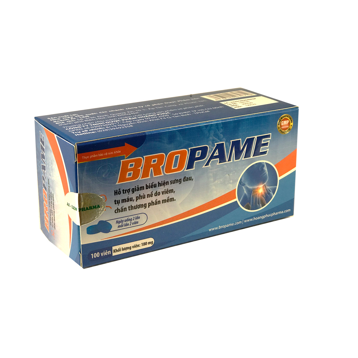 Viên uống giảm sưng viêm BROPAME