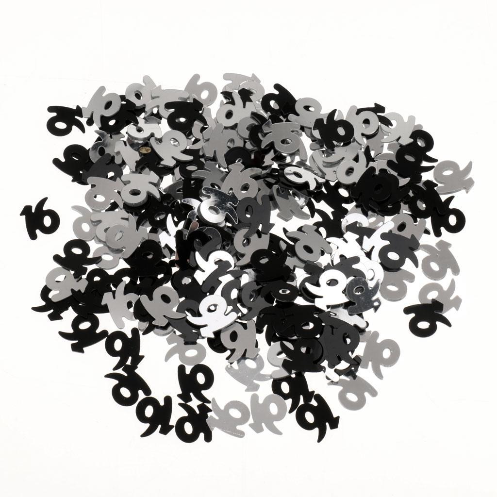 4xBirthday Celebration Confetti Party Decor Scatter Sprinkles Number16