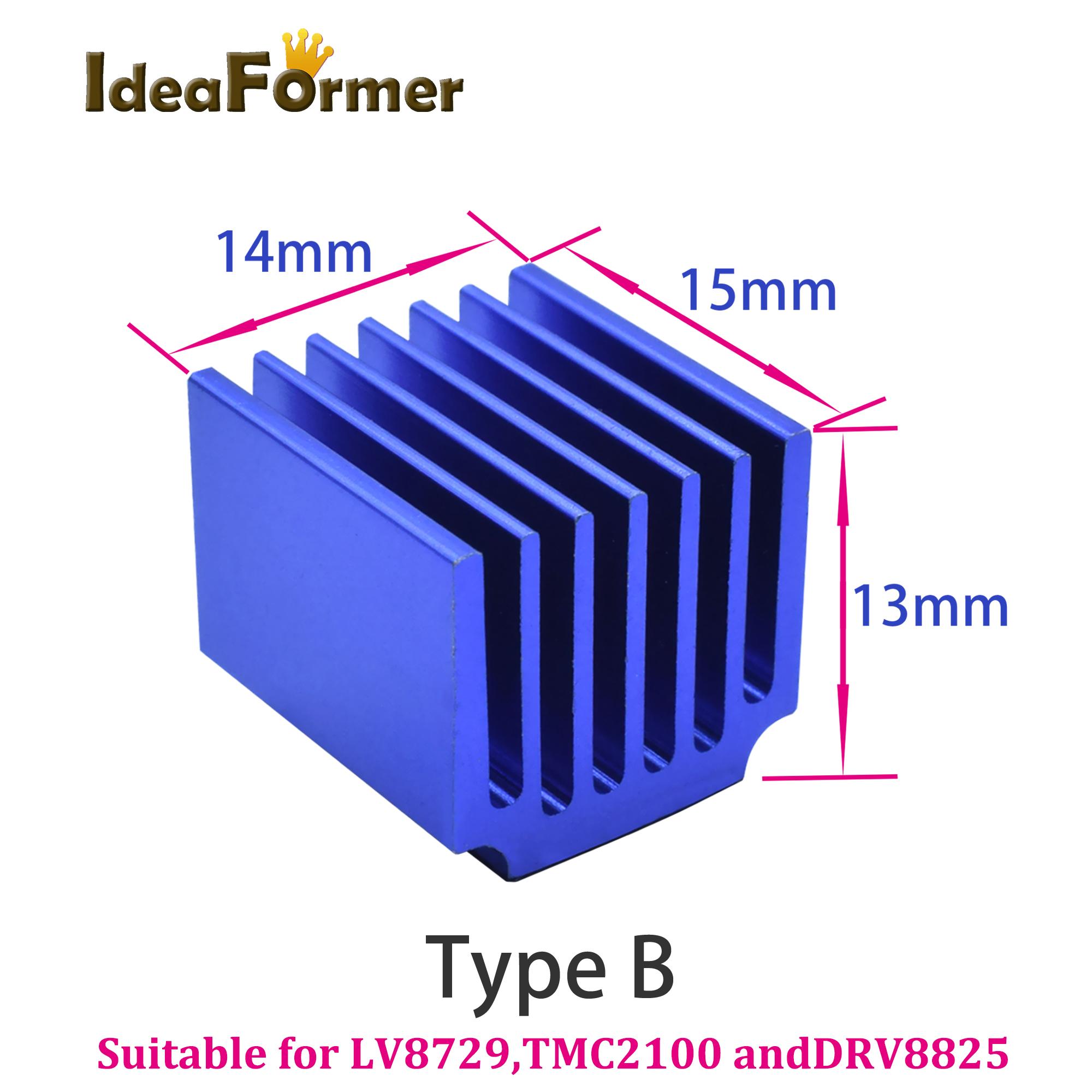 4/5/10 Cái/lốc 3D Máy In Phần Động Cơ Bước Lái Xe Tản Nhiệt Làm Mát Khối Tản Nhiệt Cho TMC2100 LV8729 DRV8825 Ổ Các Mô Đun